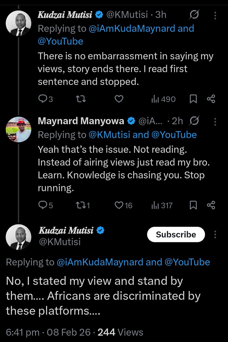Knowledge is chasing you. Stop running murife 😅😅😅 in case you missed this one <a href="/advocatemahere/">Fadzayi Mahere🇿🇼</a> <a href="/Shadaya_Knight/">𝑻𝒉𝒆 𝑺𝒂𝒍𝒕 𝑶𝒇 𝑻𝒉𝒆 𝑬𝒂𝒓𝒕𝒉</a>