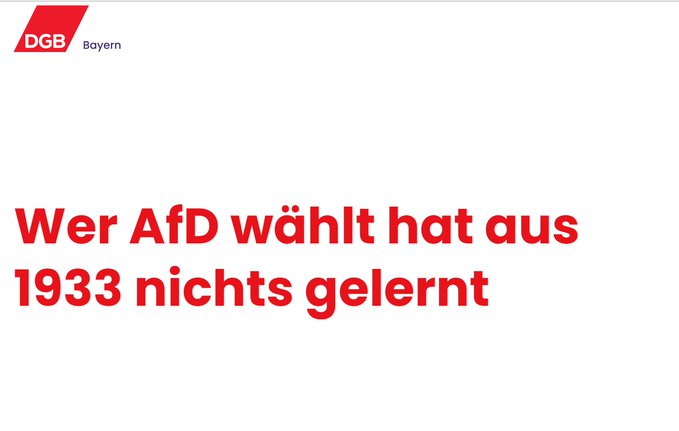 #DGB #1933 #AfD
Das passt eher zur #Spd