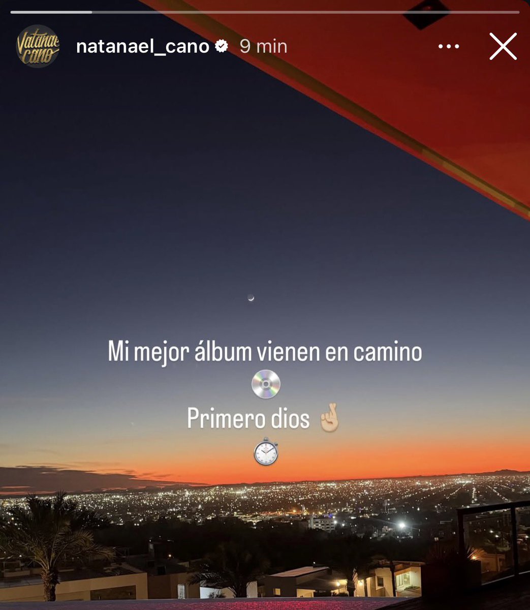 Natanael Cano Vía Instagram Stories. 🔜🦥😙