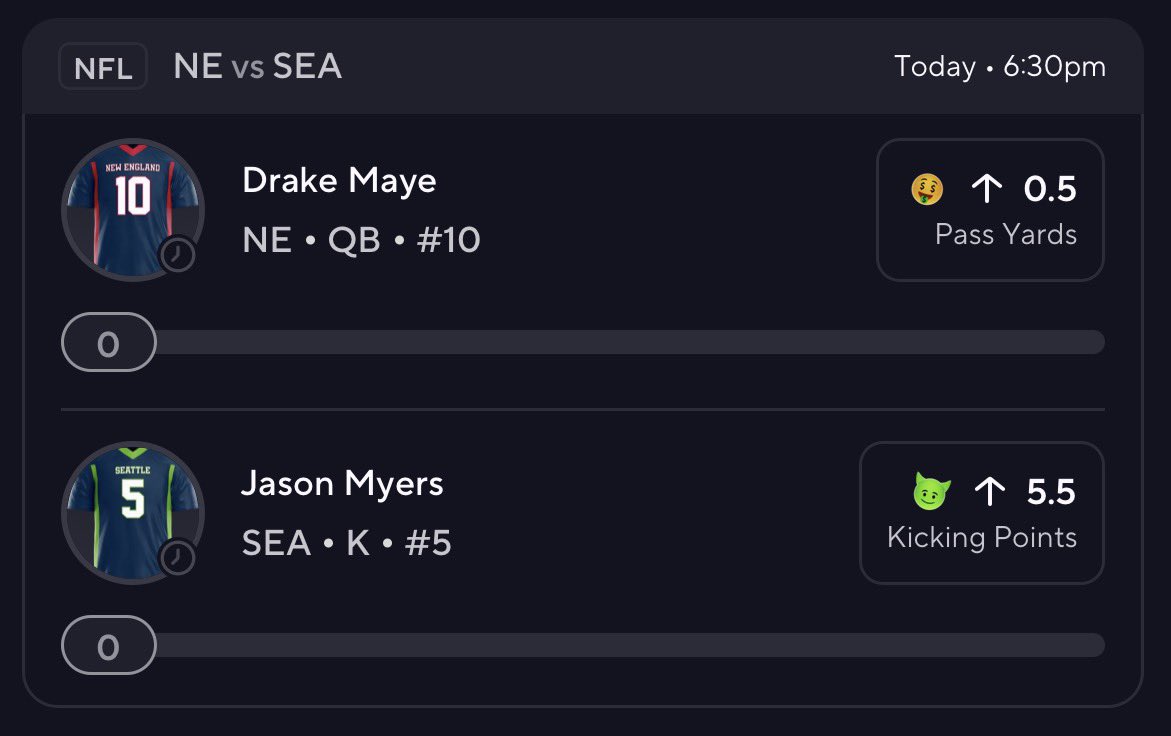 KICOPICKS's tweet photo. MAYE PROMO โก๏ธ
โข Like if tailing ๐ฆ๐ค
#NFL #NFLProps #Gambling๐ #GamblingTwitter https://t.co/j7GUyLxpB7