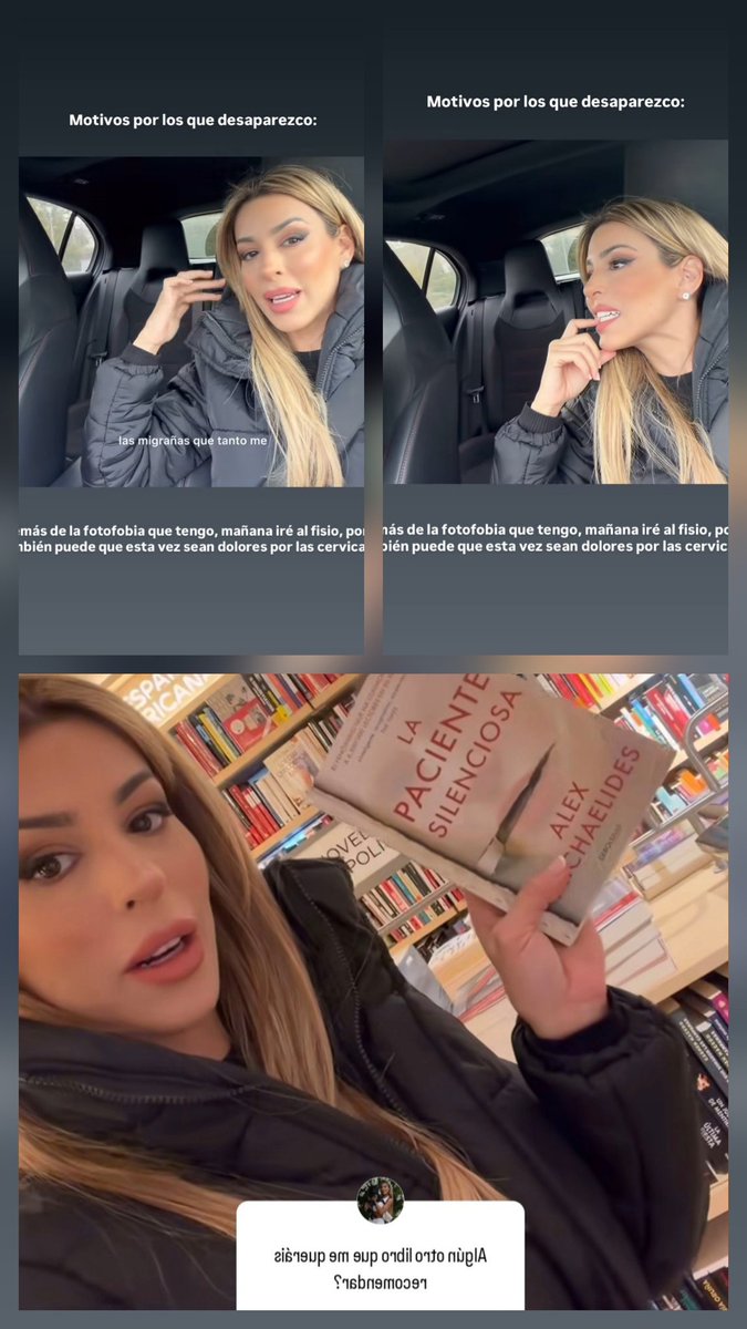 Mi dispiace tantissimo tesoro 🥺💝🫂🌺!!
Che meravigliaaaaa quella libreria 💓😍.. Ecco, Ieggere un libro , anche solo per mezz'ora al giorno, aiuta molto a rilassarsi, portando notevoli benefici 😘!!
Sempre bellissimaaaa✨🥰! #orianamarzoli 🫶🌹