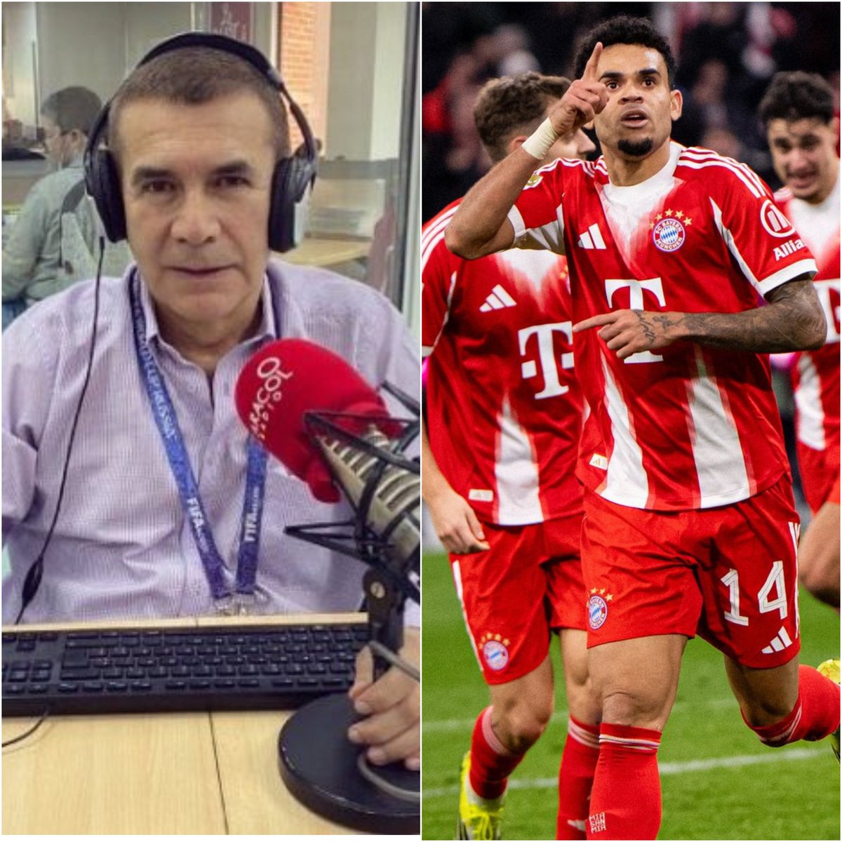 Para nunca olvidar... Un colombiano tirandole a otro colombiano. 

"Yo como presidente del Bayern Munich, no doy los 75 millones de euros que dieron por Luis Díaz" 

Diego Rueda en el Vbar Caracol.