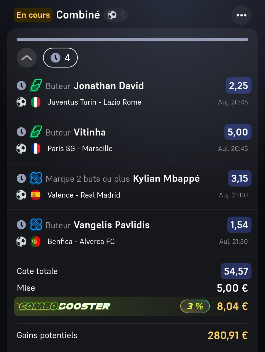 BetClem_'s tweet photo. MORTEL FUN BUTEURS 🚀
@54.57
5€ ➡️ 280.91€
https://t.co/pnrTqp5Eqg

⚠️ Pièce max ⚠️

Début 20h45 🕘
💚 Si tu soutiens 
#TeamParieur https://t.co/dMAFVd9LED