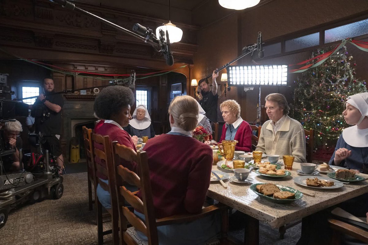 It’s almost time for #CallTheMidwife. Here is a BTS of the 2025 Christmas Special. Enjoy the episode tonight. Xx