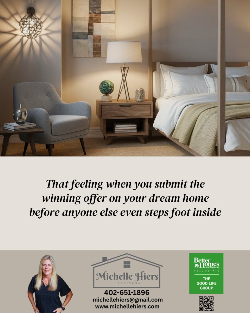 MichelleHiers's tweet photo. Nailing the winning offer on your dream home before anyone else even sees it? 

That’s what happens when preparation meets opportunity. Being ready and decisive can turn your home buying dreams into reality faster than you think. 

Ready to make your move? Let’s talk! https://t.co/jL6ENBPm2S