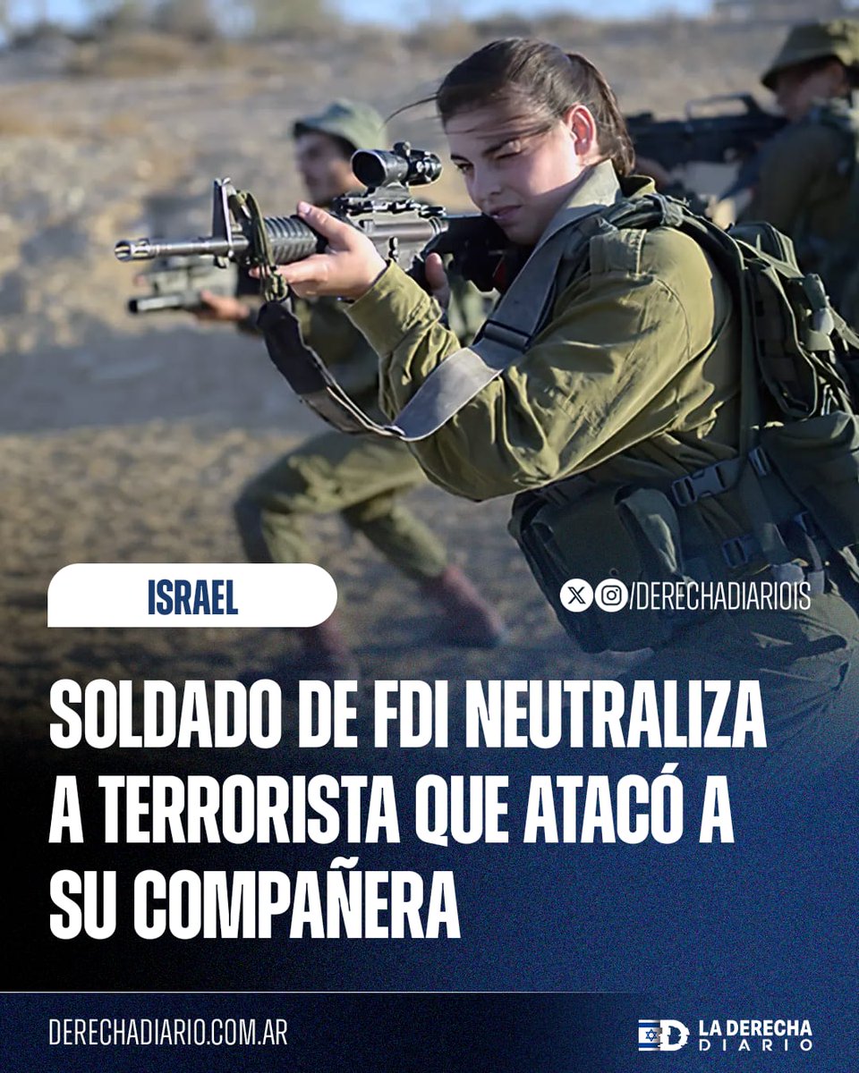 DerechaDiarioIS's tweet photo. 🇮🇱⚔️ | IMPLACABLE: Esta mañana, un sospechoso de terrorismo detenido en un base militar en el Valle del Jordán se liberó de sus esposas y atacó a una soldado de las FDI, hiriéndola levemente.

Otro soldado que estaba en el lugar abrió fuego según protocolo y neutralizó al terrorista 

La soldado herida fue evacuada de manera urgente al hospital y su familia fue informada.