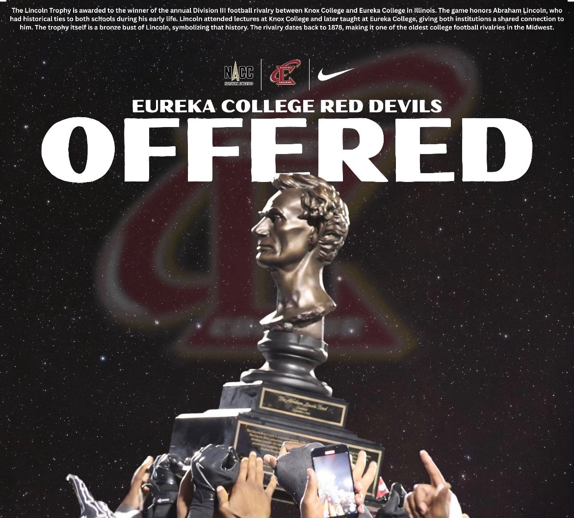 taycool0522's tweet image. After a great conversation with @Coach_Ramces,@TheRedZoneCoach, and @DionJordan96 I am blessed to receive an offer from Eureka college #AGTG  @EC_RedDevils
