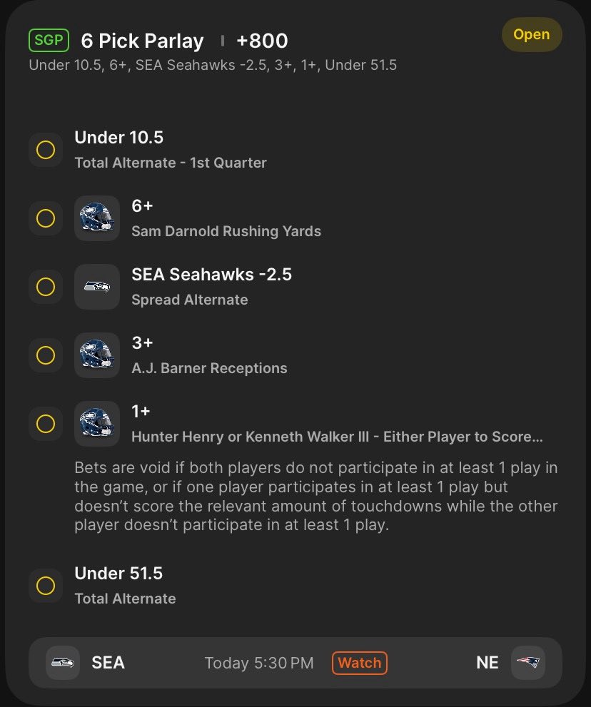 One last NFL game 

Let’s give these two a shot

#GamblingX