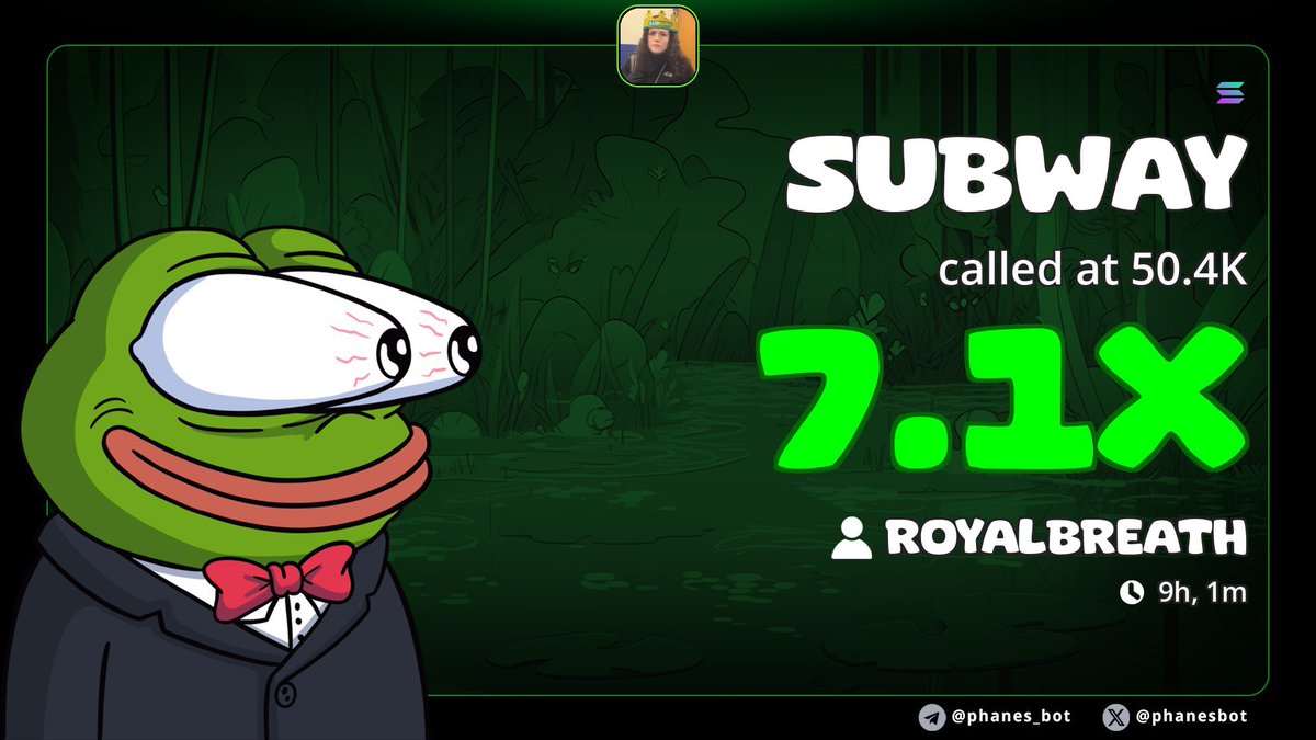 Nice size play $SUBWAY 🚀🪖