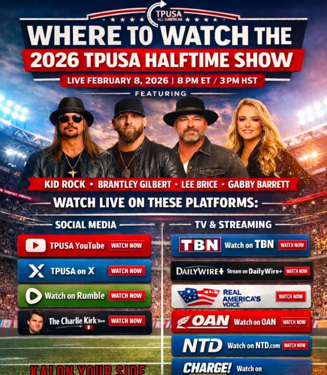 arva61138's tweet photo. A much better Superbowl half time show. Turn off the game until the 3rd quarter starts. https://t.co/FK927GIyee