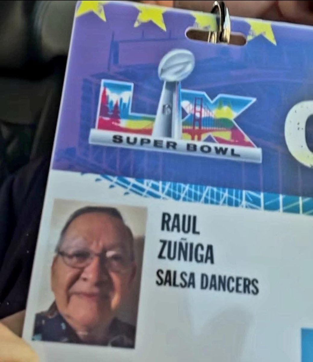 PURA VIDA 🇨🇷 en el Super Bowl 🏈

Definitivamente, la edad es solo un número. El tico Raúl Zúñiga, de 88 años, bailará salsa en el show de medio tiempo de Bad Bunny 🕺🏻

Es conocido como Chino y lo dará todo en el histórico escenario 🔥

Sabooor 😍

📸: Marco Tulio Sandí