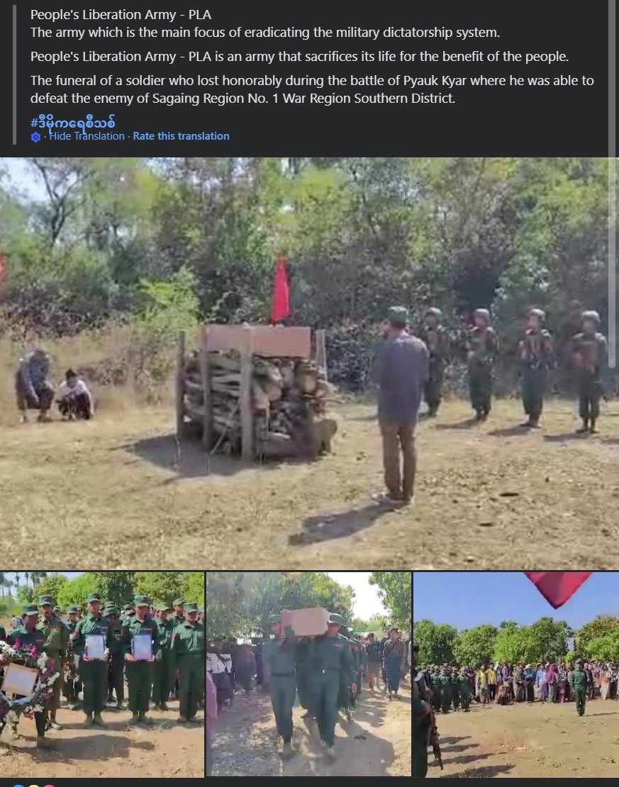sheehanj920's tweet photo. Highlighting some beautiful ways fallen resistance soldiers are honored by their comrades &amp; communities in 🇲🇲.

It feels a testament to the value of each life that I've heard more than once of small offensives being cancelled on the loss of just one ally. https://t.co/PSNCN1tDl1