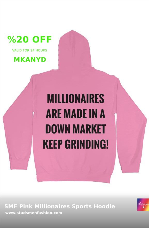 Stay warm in style with our SMF Pink Millionaires Sports Hoodie! This cozy pullover offers a perfect blend of comfort and fashion, made just for you. 🌟 Get yours today for $89.99 and stay cozy all season. Order now: studsmenfashion.com #Custom #CustomDesign 🌸🧥