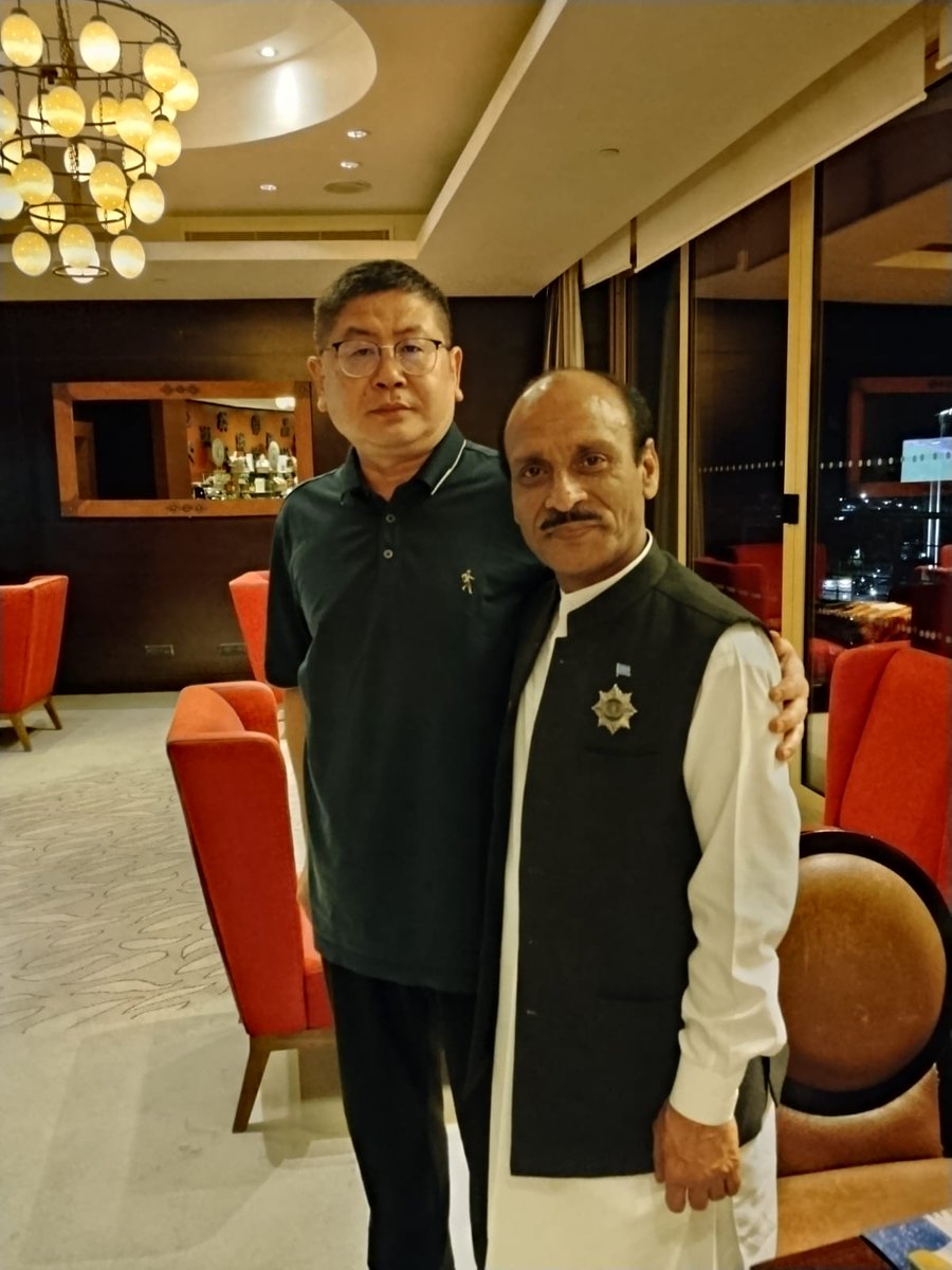 IHRC Chief today meets with the long time friend and Chinese Diplomat Mr. Yuan to discuss the Pakistan 🇵🇰 China 🇨🇳 relationship and strategic development with International Human Rights Commission-IHRC.