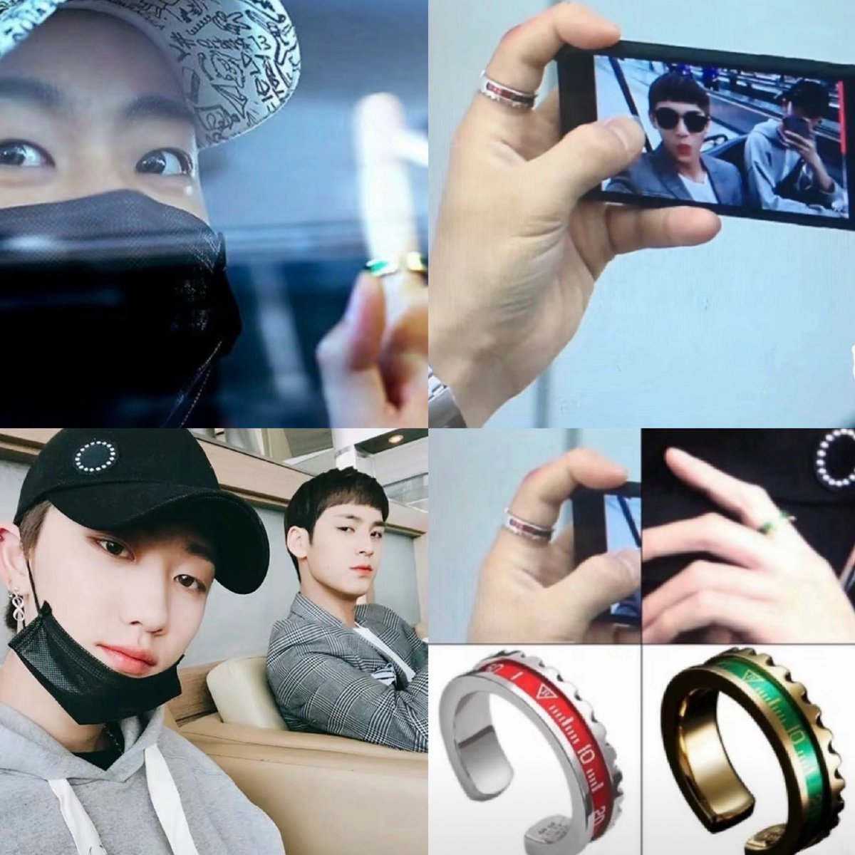 They really love showing off their rings a lot