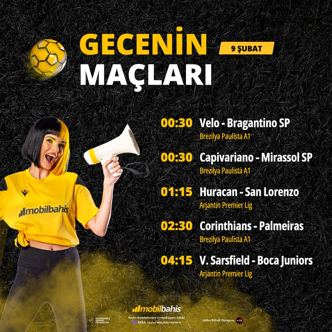 🔥 Gece uykusuz geçecek, çünkü sahalarda büyük maçlar var! Yüksek oranlarla kazanç fırsatlarını değerlendirmek için hemen Mobilbahis’e gel! #bahis #futbol #iddaa

Güncel giriş: zaplylink.com/_sx8GKVwUQot4D… .