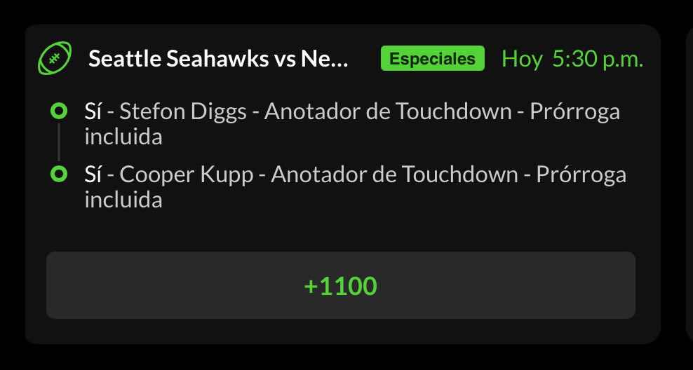 ¿Qué opinamos de este parlay especial? 

Se da o no. #SuperBowlLX