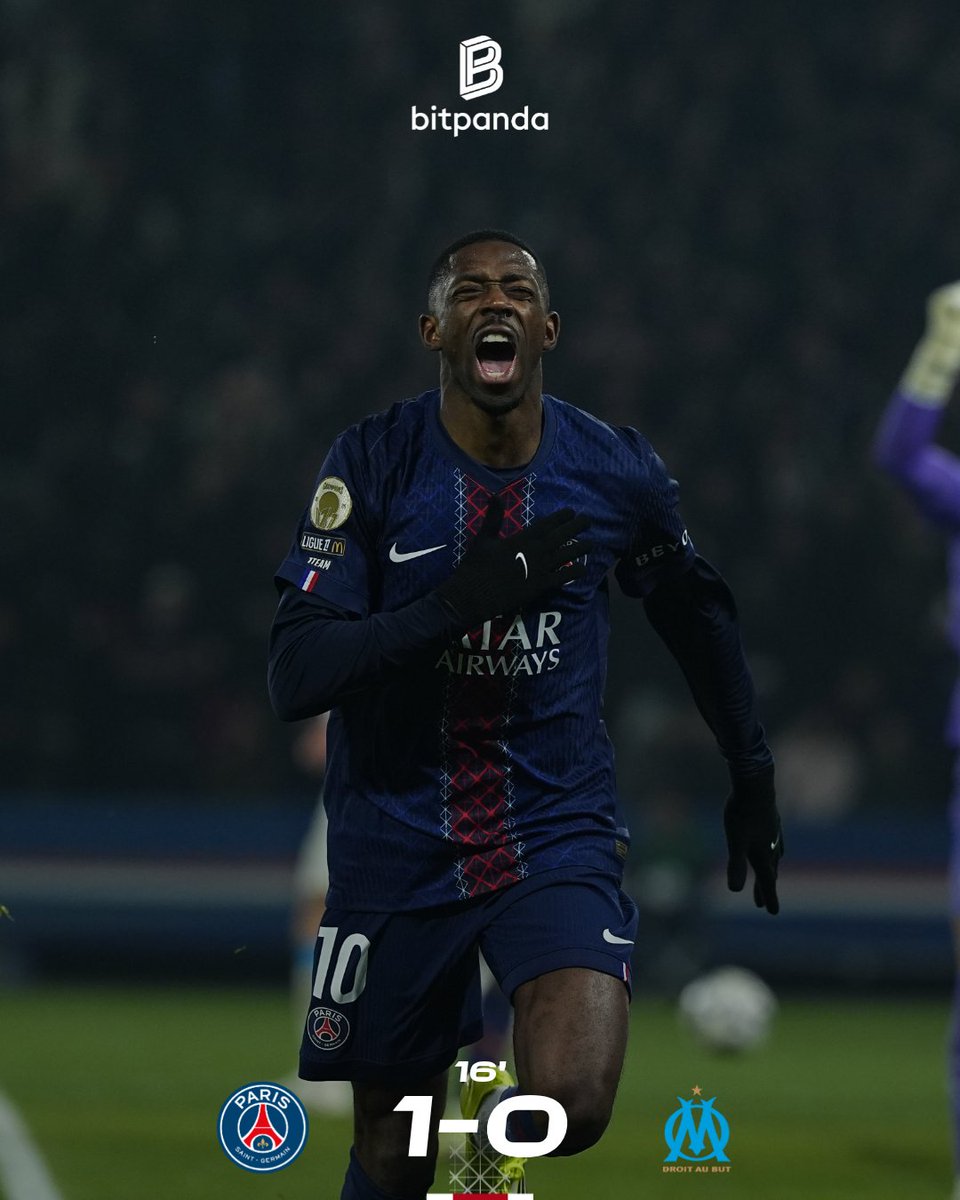 ⏱️ 16’ I Il signe son 50ème but sous nos couleurs ! ❤️💙

#PSGOM 1-0 I #Ligue1