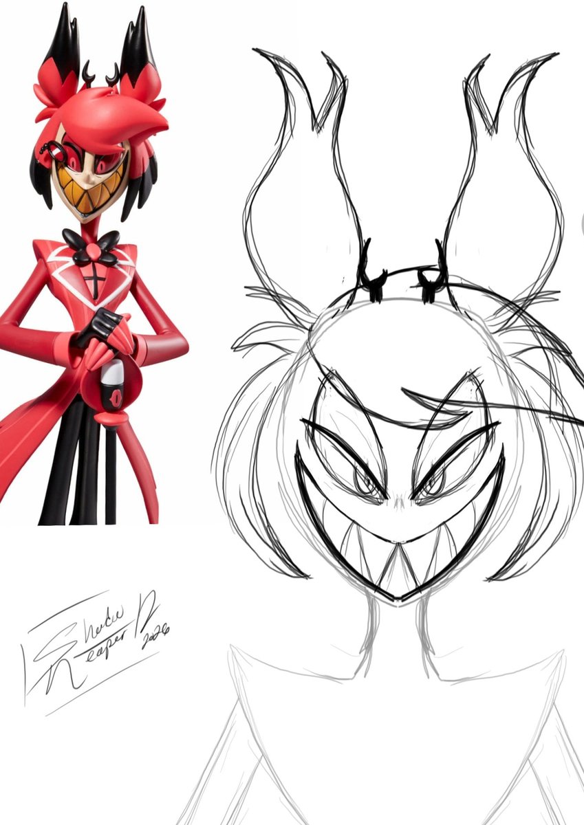 Working on a third "royal" portrait 😉
#AlastorHazbinHotel #HazbinHotel #HazbinHotelAlastor #fanart