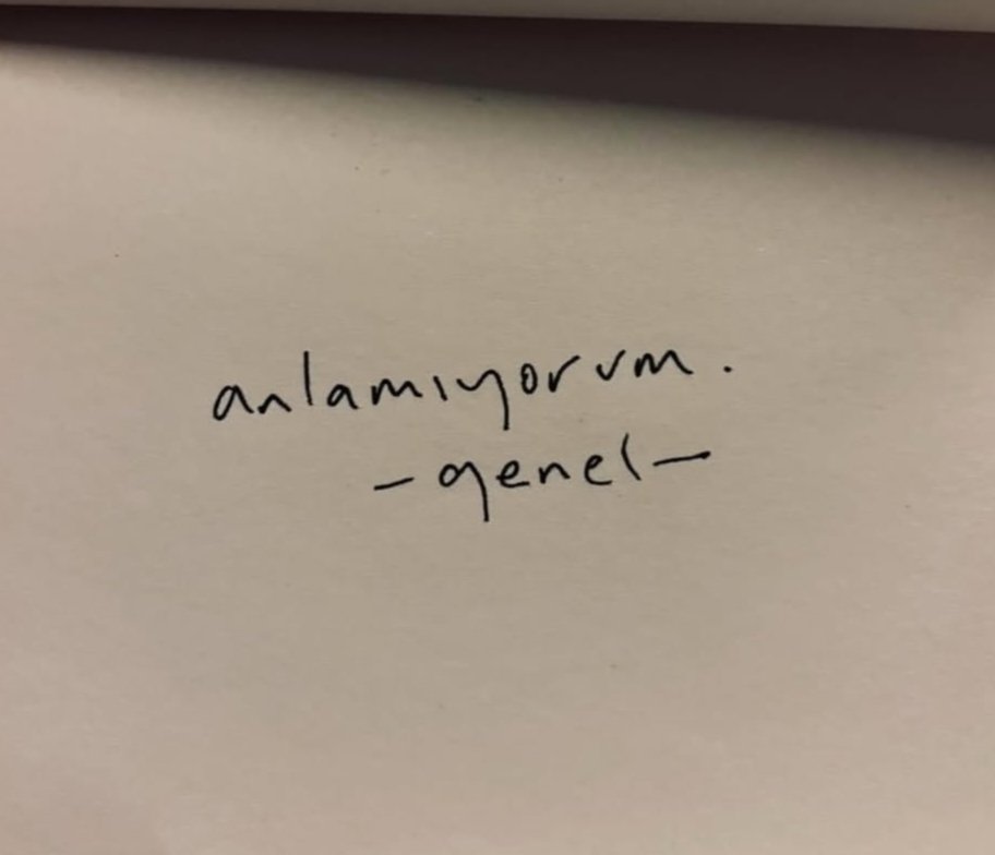 Anlamak istemiyorum
-genel-