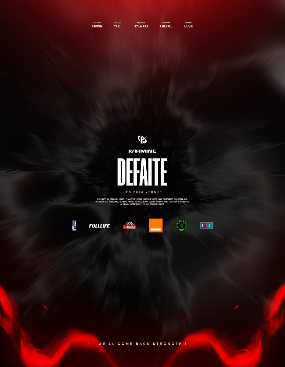 KarmineCorp's tweet image. Finir sur une défaite, dommage…