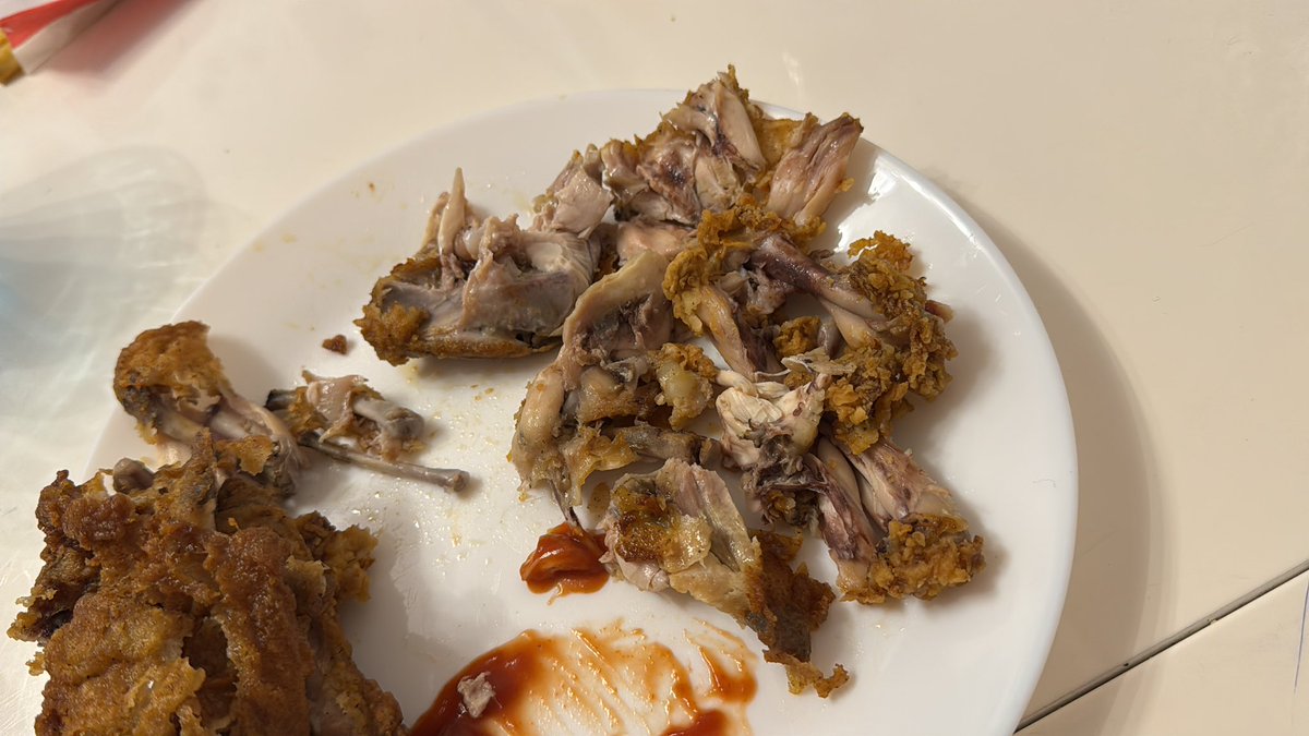 Just spent over £50 at <a href="/kfc/">KFC</a> in Collier Row this meat is not worthy for my dog let alone human consumption, just thrown the lot away I am soo disappointed with the quality and waste of money, ruined evening.  #kfc #dogmeat #collierrow #romford #london #neveragain