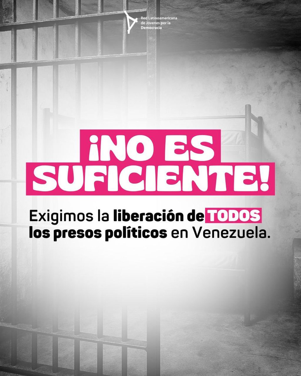 ¡Jesús Armas está libre! 👏

Celebramos su reencuentro con la libertad, pero no olvidamos que no es suficiente.

En Venezuela, miles de personas siguen detenidas por pensar distinto, protestar pacíficamente o defender la democracia.

Desde JuventudLAC exigimos la liberación
