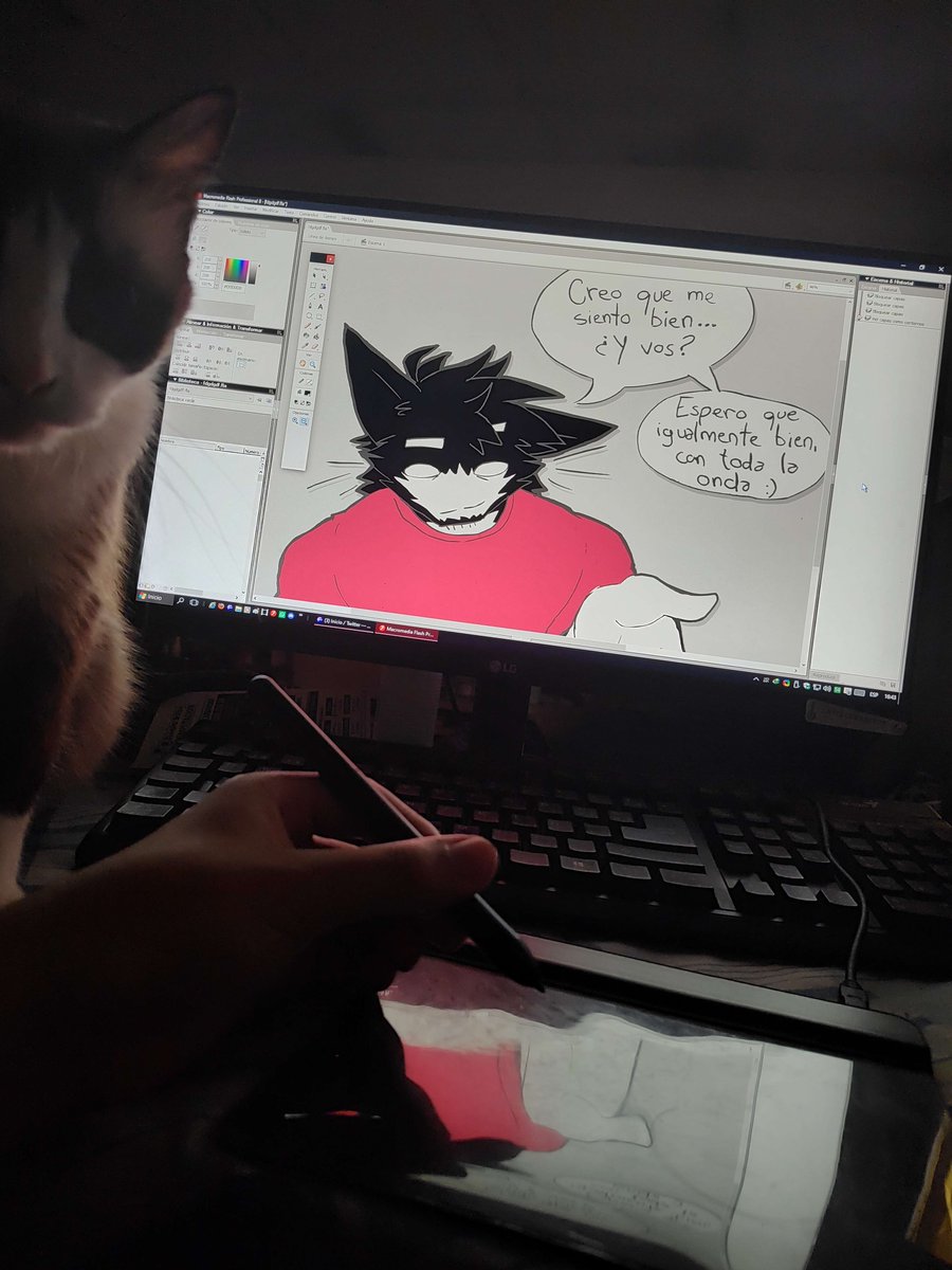 ze_katto's tweet photo. No me acordé de contarles que al final si pude comprarme la tableta y estoy realmente contento ^^

Btw espero les guste el dibujo de fondo, (hice más y capaz los vaya publicando con las horas/días) ando un poco oxidado por que no tengo casi tiempo para hacer nada https://t.co/fYLLTSj8m2