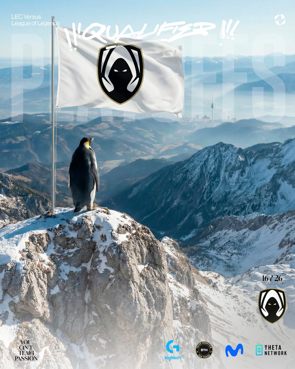 HereticsLeague's tweet photo. Journey completed 🐧

#VamosHeretics | #LEC https://t.co/YerOnsEzSD