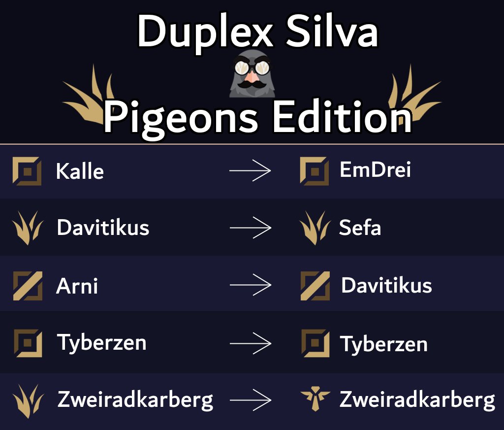 Duplex Silva - Pigeons Edition tweet media