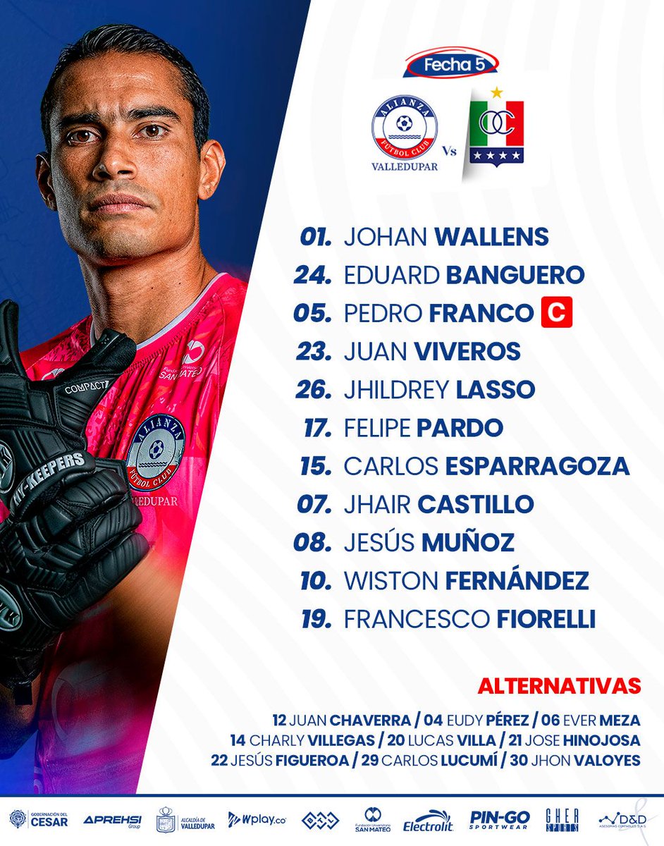 ⚽🔥 ¡Listos los protagonistas!  
Alianza Valledupar FC 🆚 Once Caldas  
📍 Armando Maestre • ⏰ 4:10 pm  
🎙️ Transmisión en vivo por FullDeportes Caribe y Maravilla Stereo.  
👉 Disfruta toda la emoción del partido con nosotros.  
#AlianzaValledupar #OnceCaldas #Fulldeportes