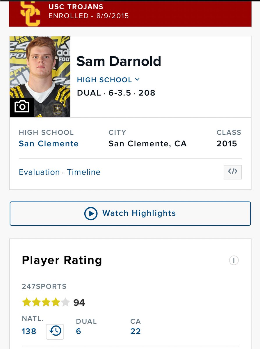 CFBTalkDaily's tweet image. Super Bowl starters as recruits:

Drake Maye was the 4th best QB in his class, with Quinn Ewers, Sam Huard and Caleb Williams were ranked ahead of him

Darnold had 10 QB’s ranked ahead of him, Kyler Murray, Ricky Town, Blake Barnett, Brandon Wimbush etc