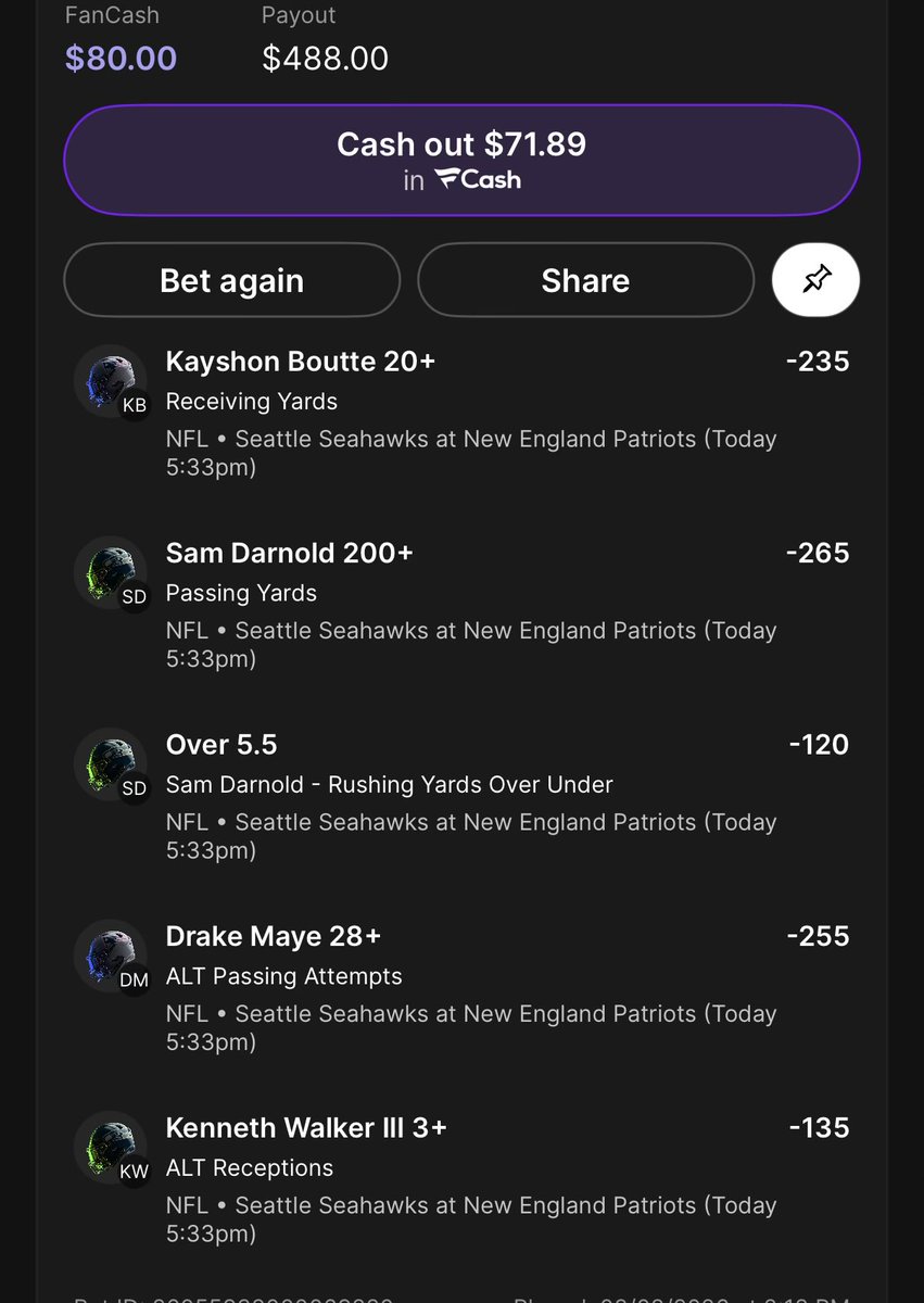 MoneyLineApCo's tweet image. More free bets thanks Vegas ❤️