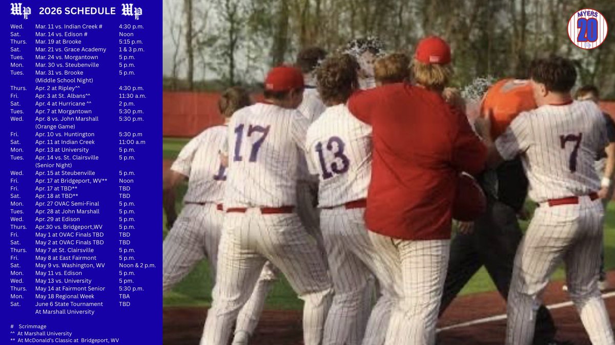 Wheeling Park Baseball tweet media