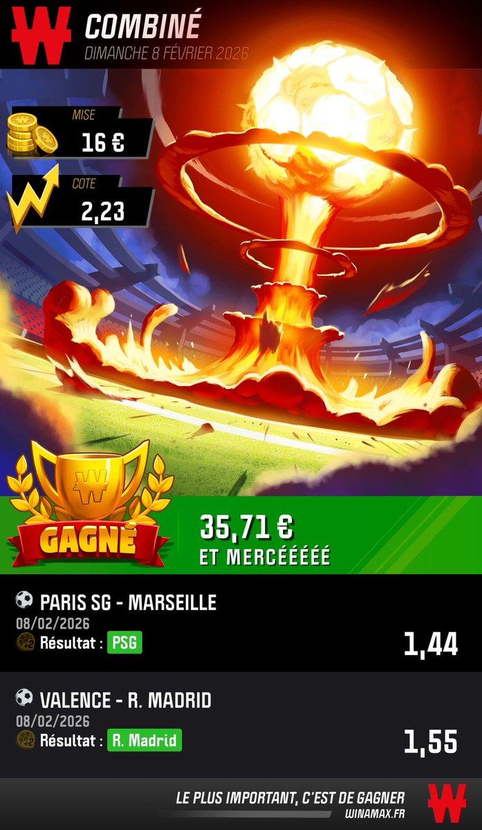 _mborney's tweet photo. Bilan de semaine chez @romainugo__ 🤝

📈 4,31  ✅
📈 2,68  ✅
📈 2,23  ✅
📈 1,82   ✅

Merci à lui, passez le voir 👀

#TeamParieur https://t.co/ZMWkf0oFF0