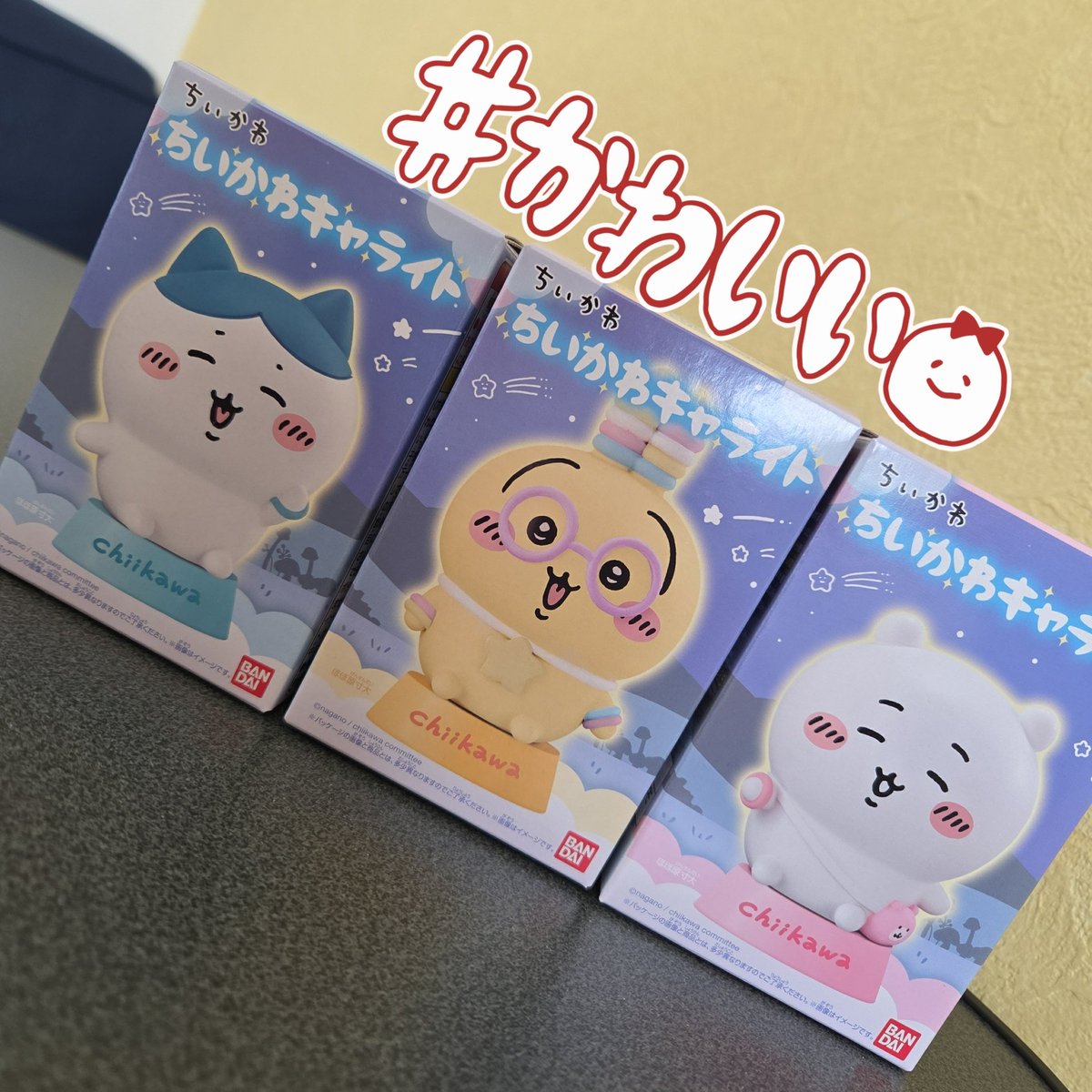 mainichifood's tweet photo. 昨日はイオンとおかしのまちおか探してなくて、今朝、仕事休みなのにいつもより早起きしてローソン行ったら、狙ってた3種発見😂♥️可愛すぎるよ…本当にゲットできて嬉しい😆❤️‍🔥
#ちいかわキャライト #ちいかわ #うさぎ #ハチワレ #ライトブレスレット https://t.co/MPMKE9zYaF