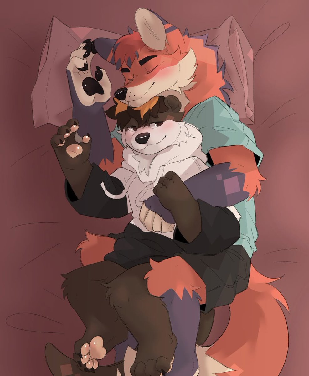 Cuddling time! 😍

🎨 Art by <a href="/brokesgone/">🍀🄱🅁🄾🄺🄴🍀</a>