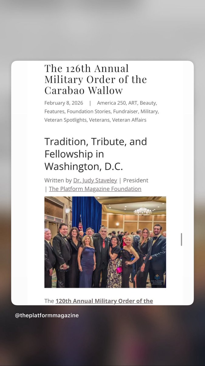 🎖️ Honoring Tradition. Celebrating Service. Embracing Fellowship. 🎶
We’re thrilled to share highlights from The 120th Annual Military Order of the Carabao, a night rich in history, meaningful recognition, and unforgettable performances.
🐃Read theplatformmagazine.com/tpm-foundation…