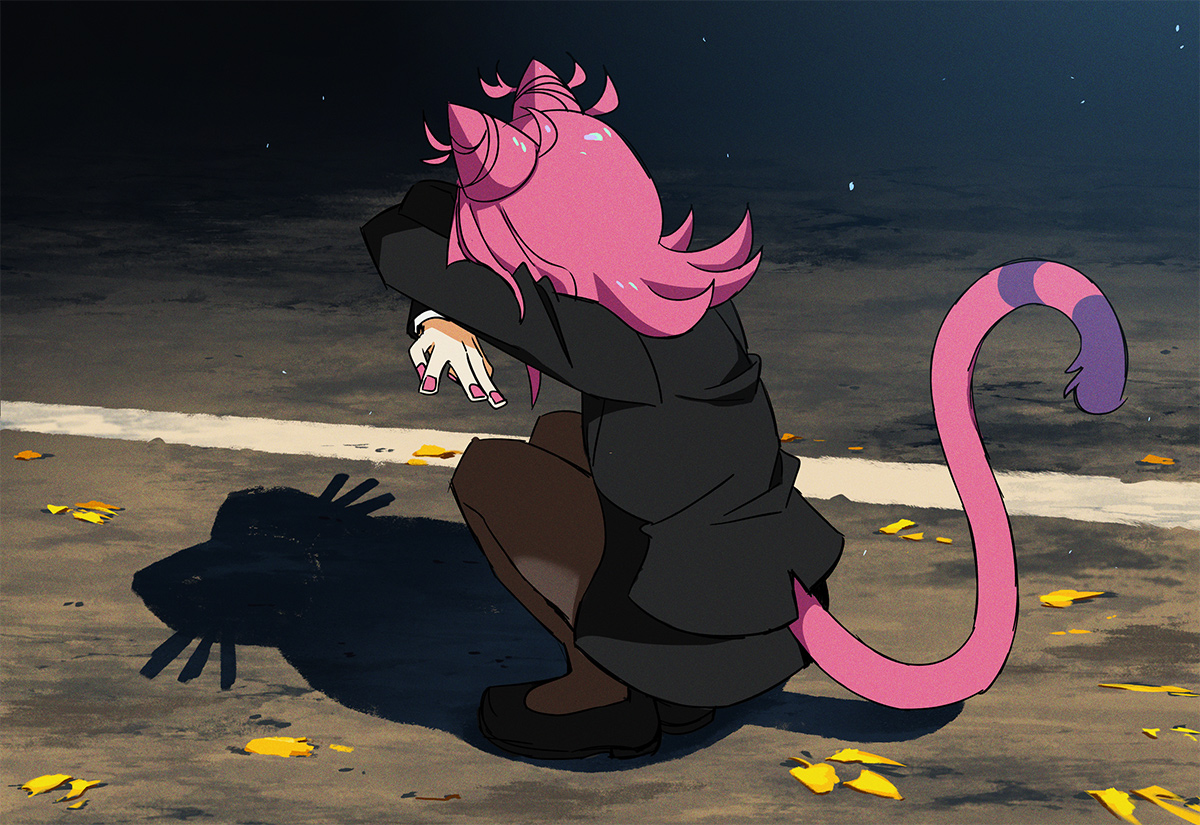 WhiteTreeFox's tweet image. [oc] Shadow cat meme 🐈‍⬛