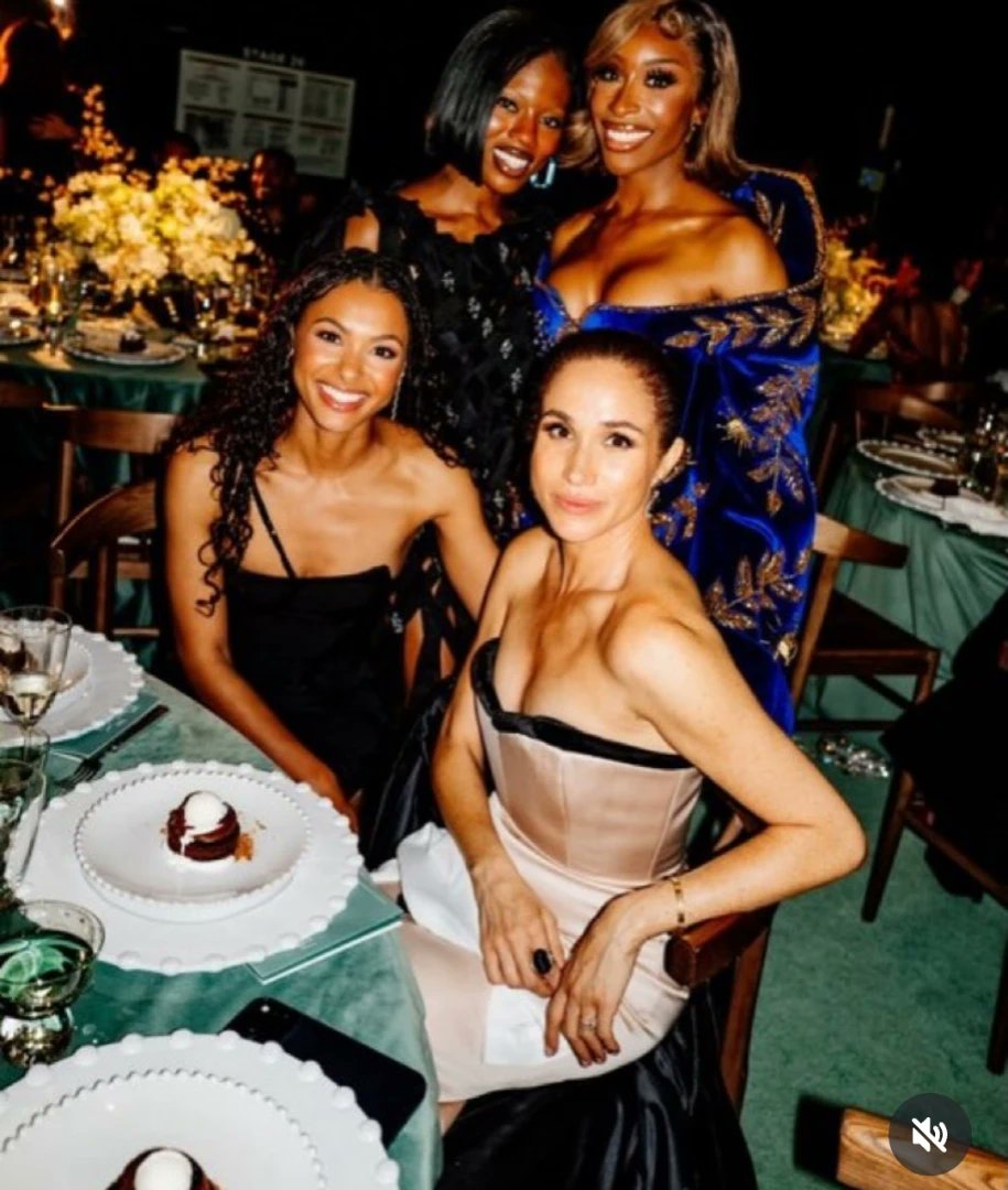 Three women of color and Meghan Markle.