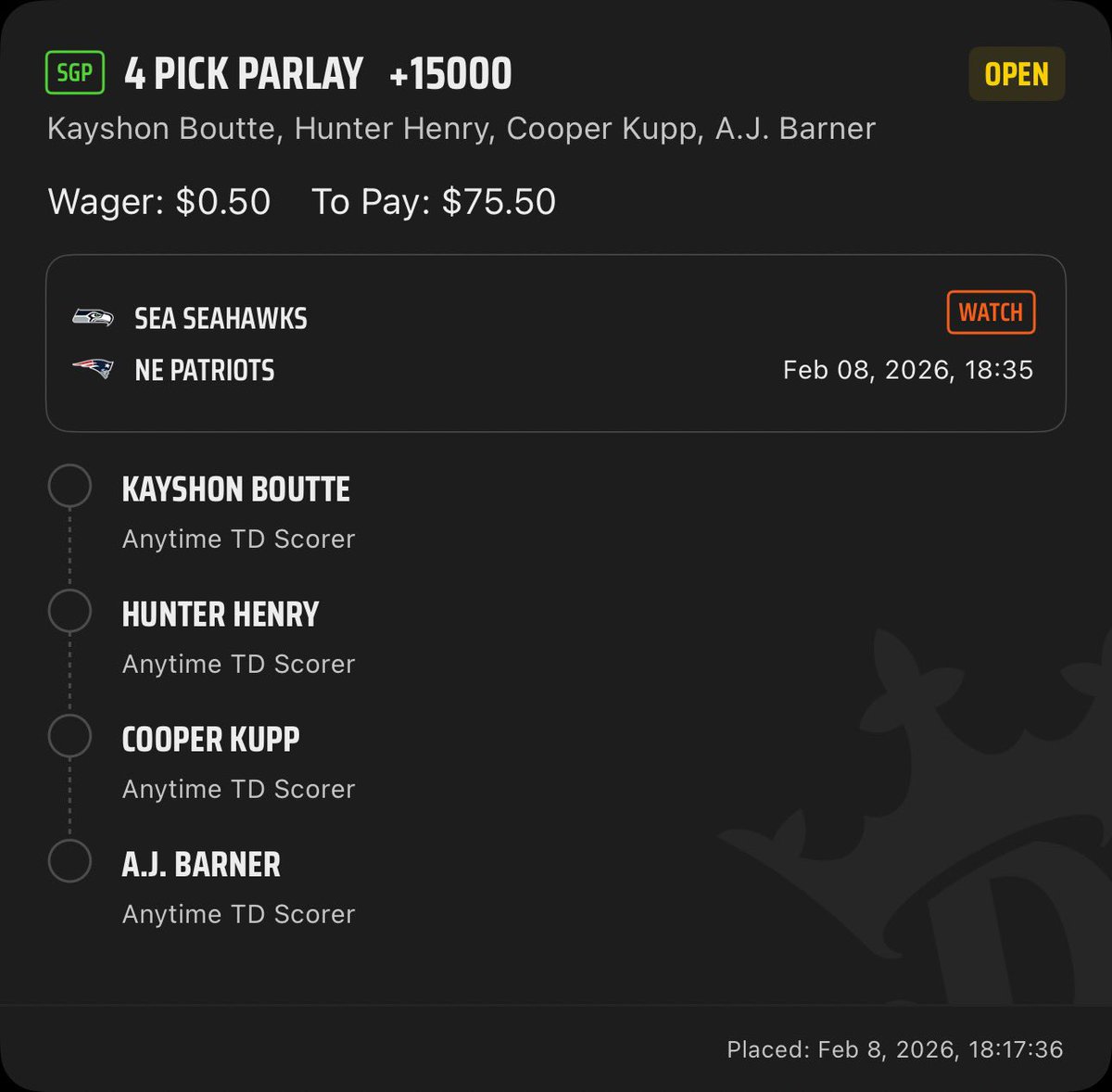 willskywalker93's tweet photo. @DKSportsbook https://t.co/gMktf2L5og