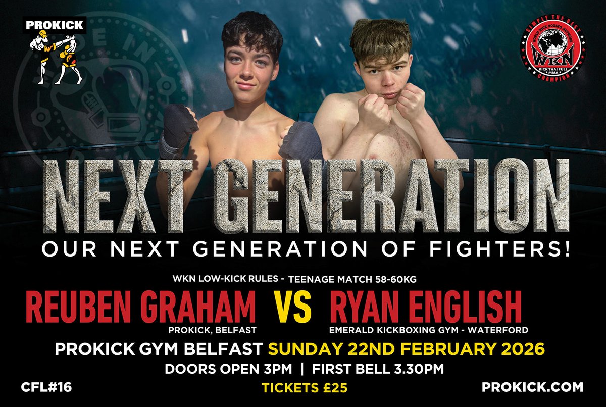 Billy Murray - ProKick Gym, Belfast tweet media