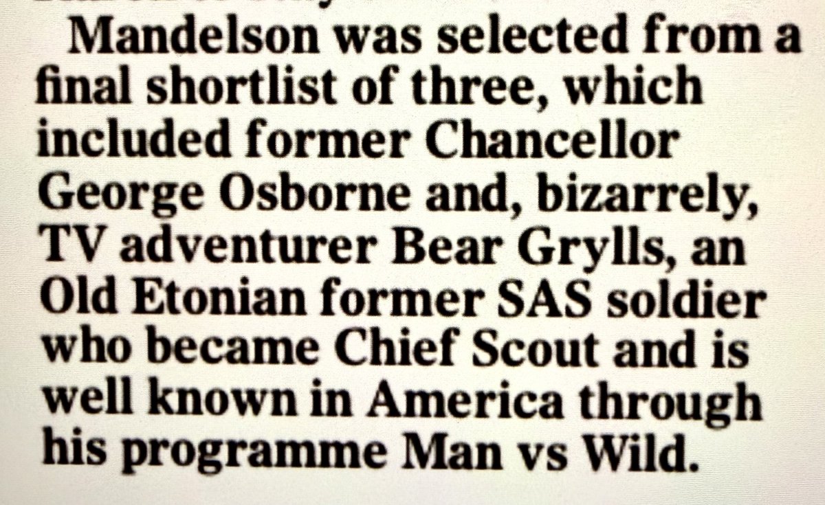JuliaHB1's tweet photo. Just when you think this whole Mandelson saga couldn't get any weirder. WTAF? https://t.co/o9voSdam28
