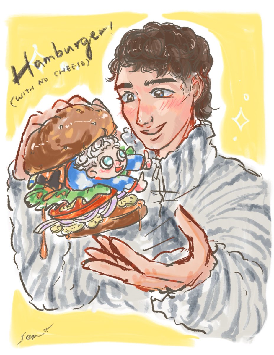 Hamburger with no cheese! Phil you’re the cutest hamburger🍔

OMG after this I NEEEEED DRAW VIEWERS PICK OUTFITS! MOST OF THEM ARE INCREDIBLE!!!