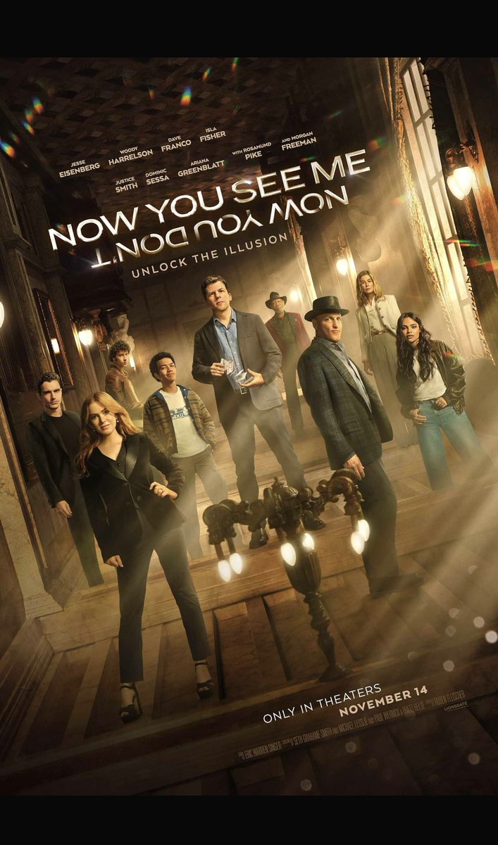BMuz_Reviews's tweet photo. I saw #NowYouSeeMeNowYouDont in theaters!

“The film leans into its strengths: slick set pieces, clever misdirection, and the fun of watching the reunited Four Horsemen do what they do best.”

Read my full review here: https://t.co/lqBfVoJDMb https://t.co/Iy8DEj5W6b
