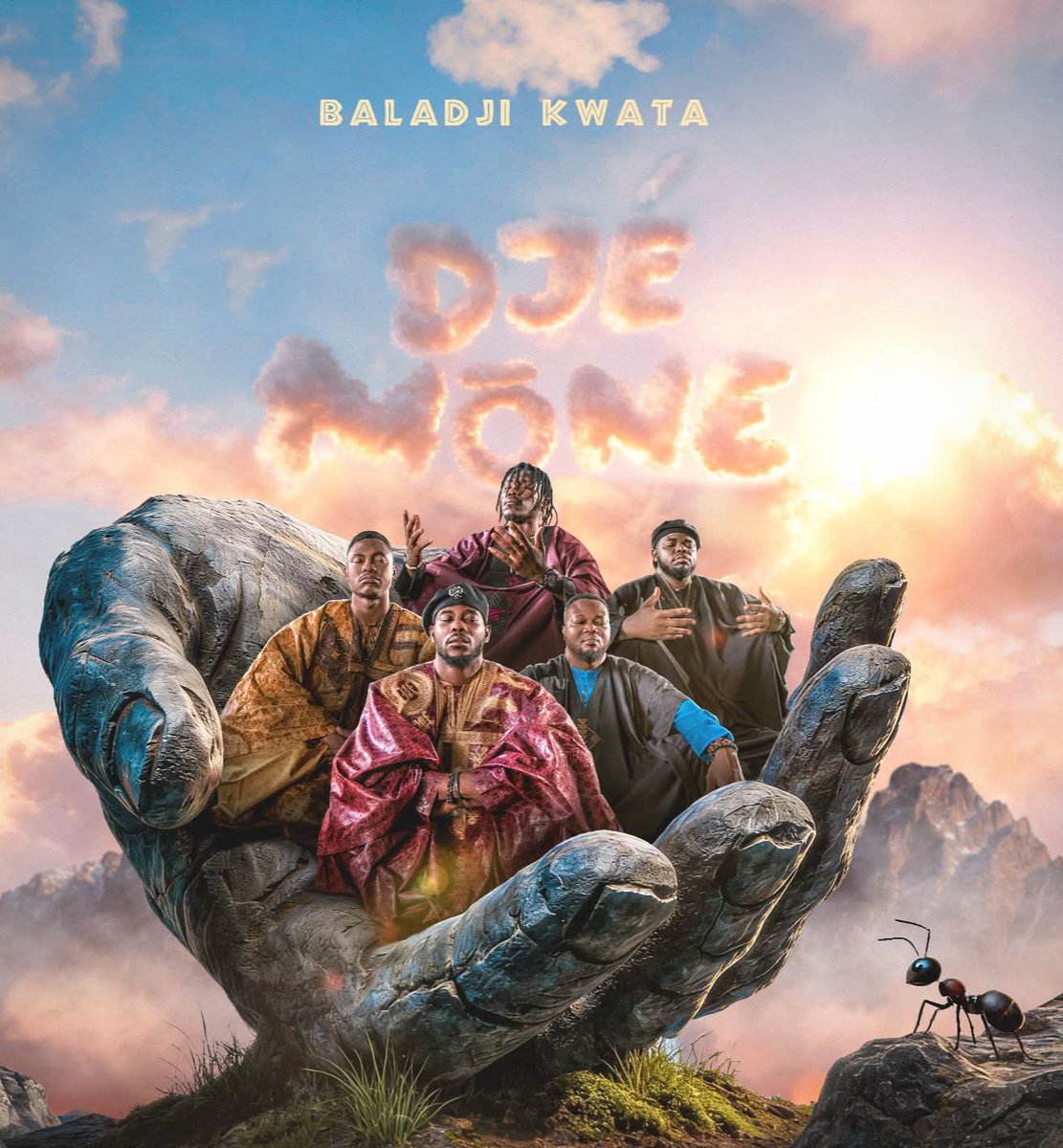 Lecheriamusicmr's tweet image. Disponible depuis le 06 fevrier sur @ColorfolApp ,quel est votre titre preferé de cette Album du groupe 🇨🇲 @Baladjikwata intitulé  ✨DJE MŌNE? 🎵🍒