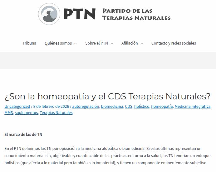 PTNTC's tweet photo. Un nuevo artículo en nuestra Tribuna sobre la frecuente polémica de qué es y qué no es una terapia natural.

¿Son la homeopatía y el CDS Terapias Naturales? https://t.co/AbwtKdqACq