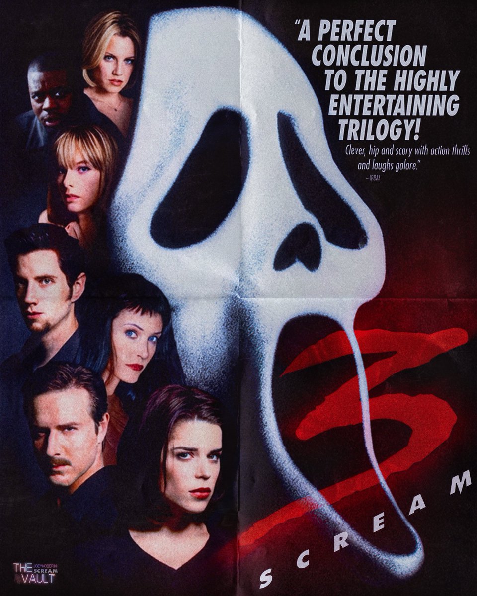 thescreamvault's tweet image. Another shot at a #Scream3 anniversary post!

I saw it for the second time in theaters 26 years ago.