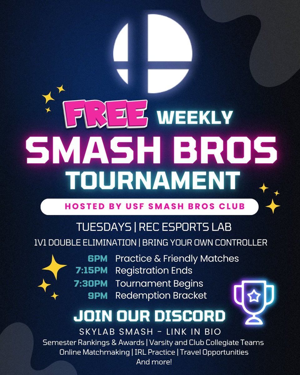 Smash Bros Club at USF tweet media