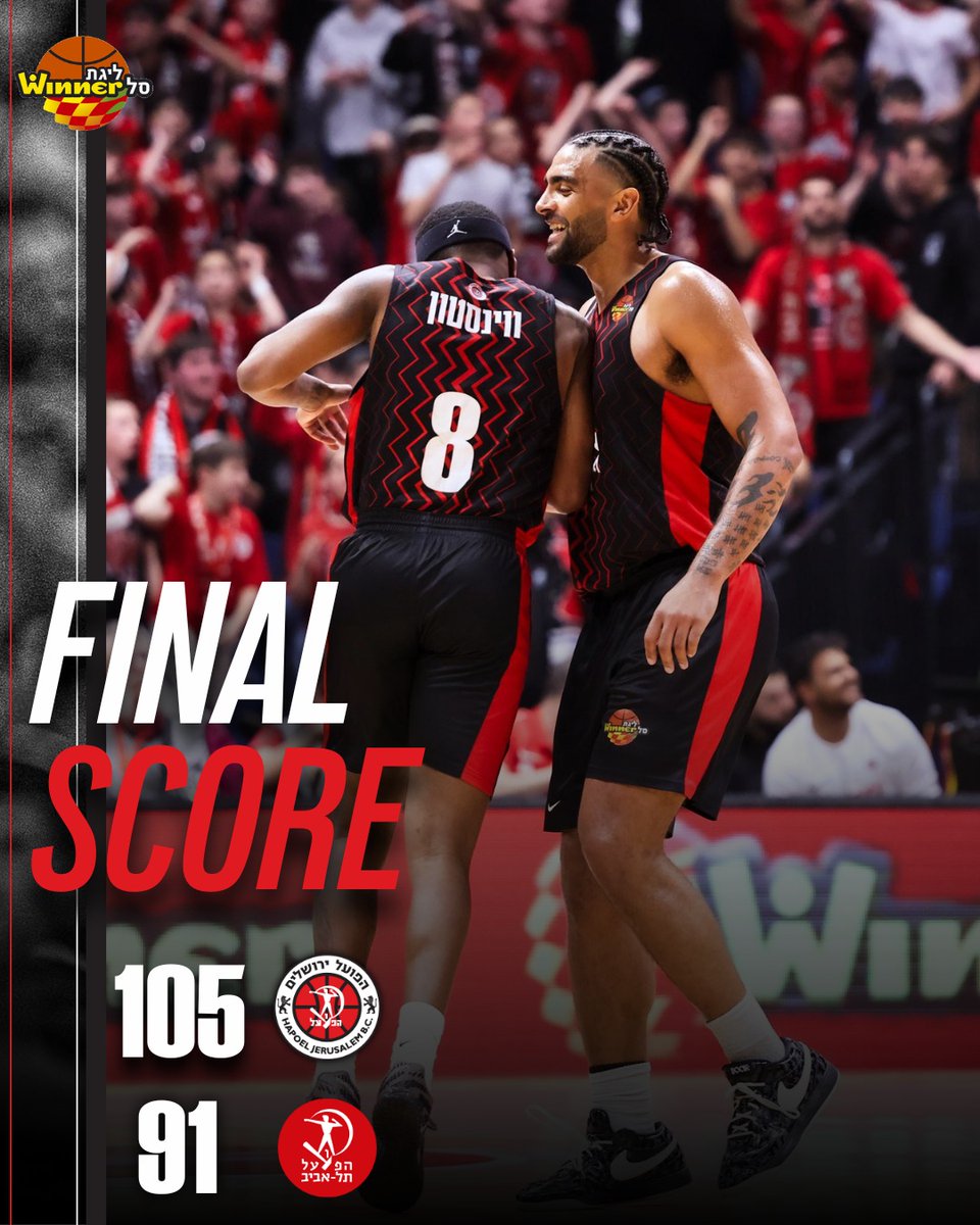 HapoelJerusalem's tweet photo. שגרה מפוארת ❤️🖤 https://t.co/C8OTmT8YPj